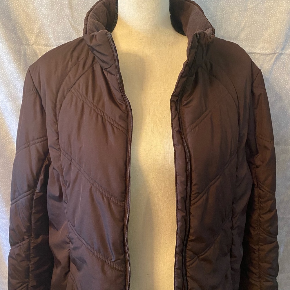 🧥Athletic Works Brown Woman’s Ski Jacket L - Picture 3 of 8